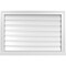 Ekena Millwork Vertical Surface Mount PVC Gable Vent: Functional, w/ 2"W x 2"P Brickmould Sill Frame, 32"W x 22"H GVPVE32X2203SF - alternate 1